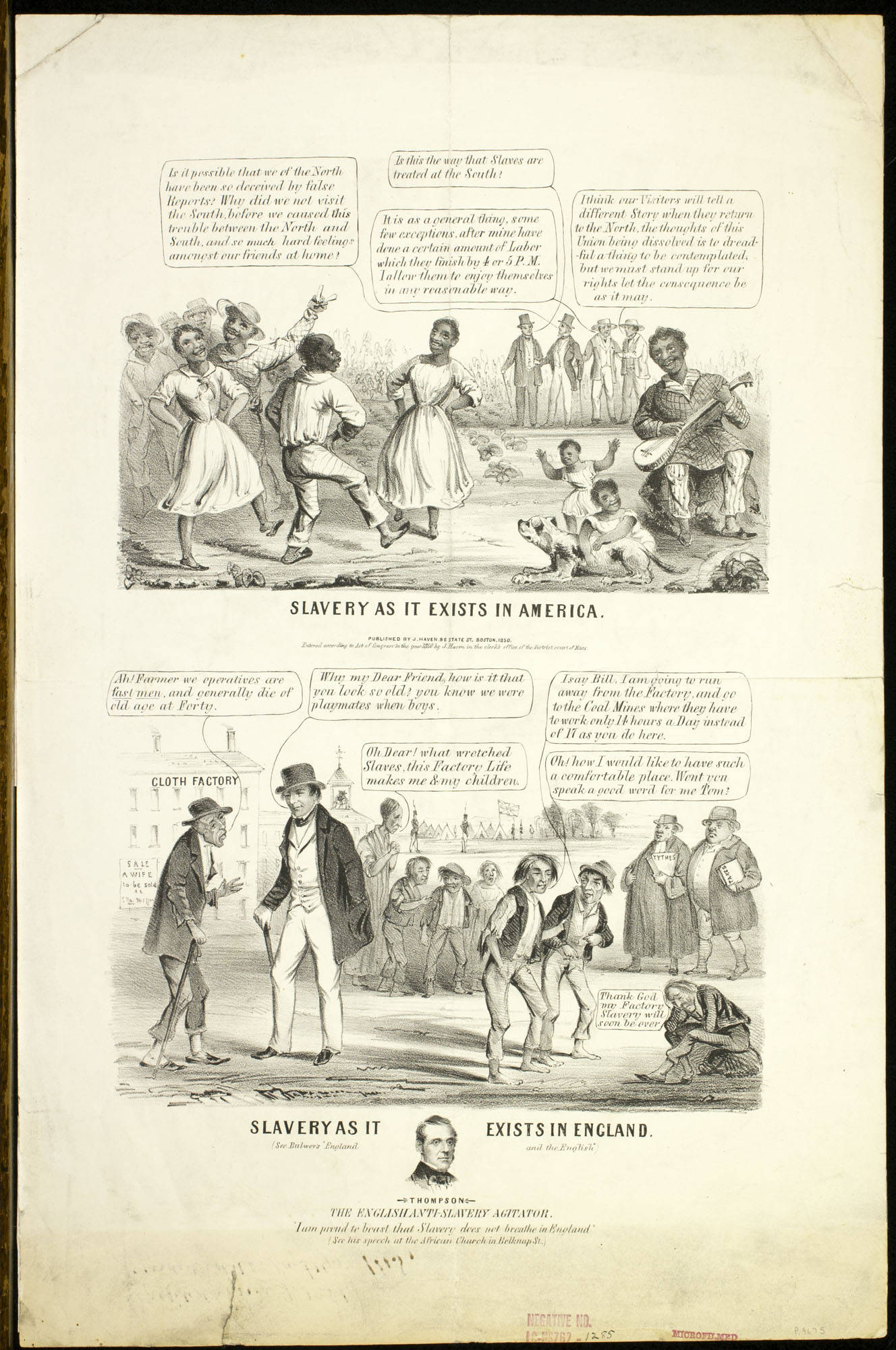 Slavery As It Exists in America / Slavery As It Exists in England