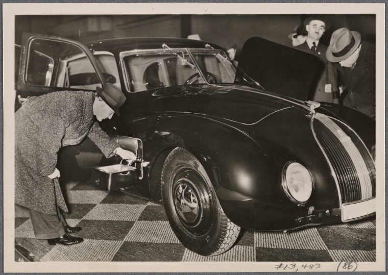 Car with built-in sink